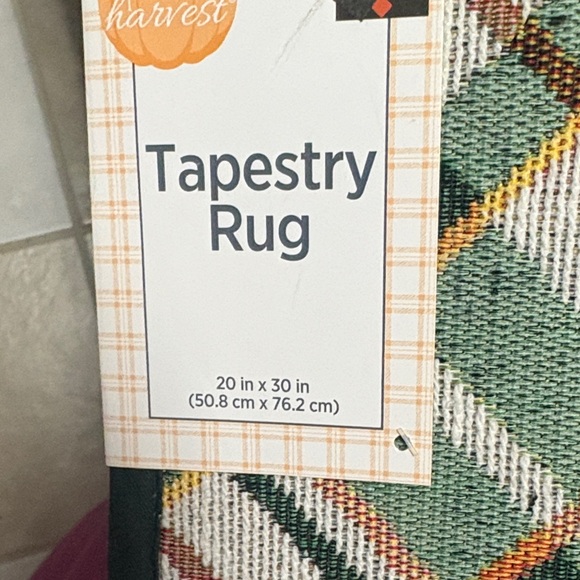 5/$15 Happy Fall Y'all Tapestry Rug - Picture 2 of 2